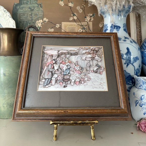 Vintage Anton Pieck 3D Shadow Box Framed - Picture 1 of 5